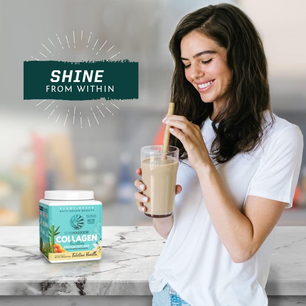 Vanilla Flavored Plant-Based Protein Powder & Collagen Peptide Powder Bundle - 30 Servings Protein Powder + 20 Servings Collagen Peptide Powder