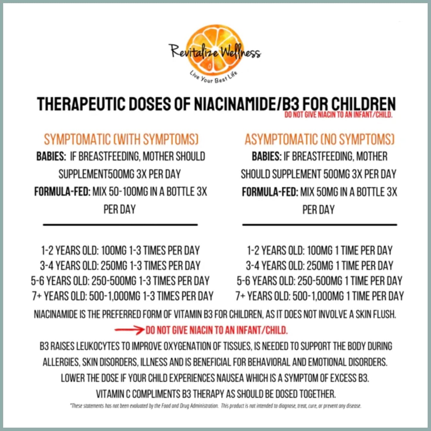 Vanilla Flavored Vitamin B3 Chewables - 125 mg per Serving - 300 Servings for Revitalized Wellness