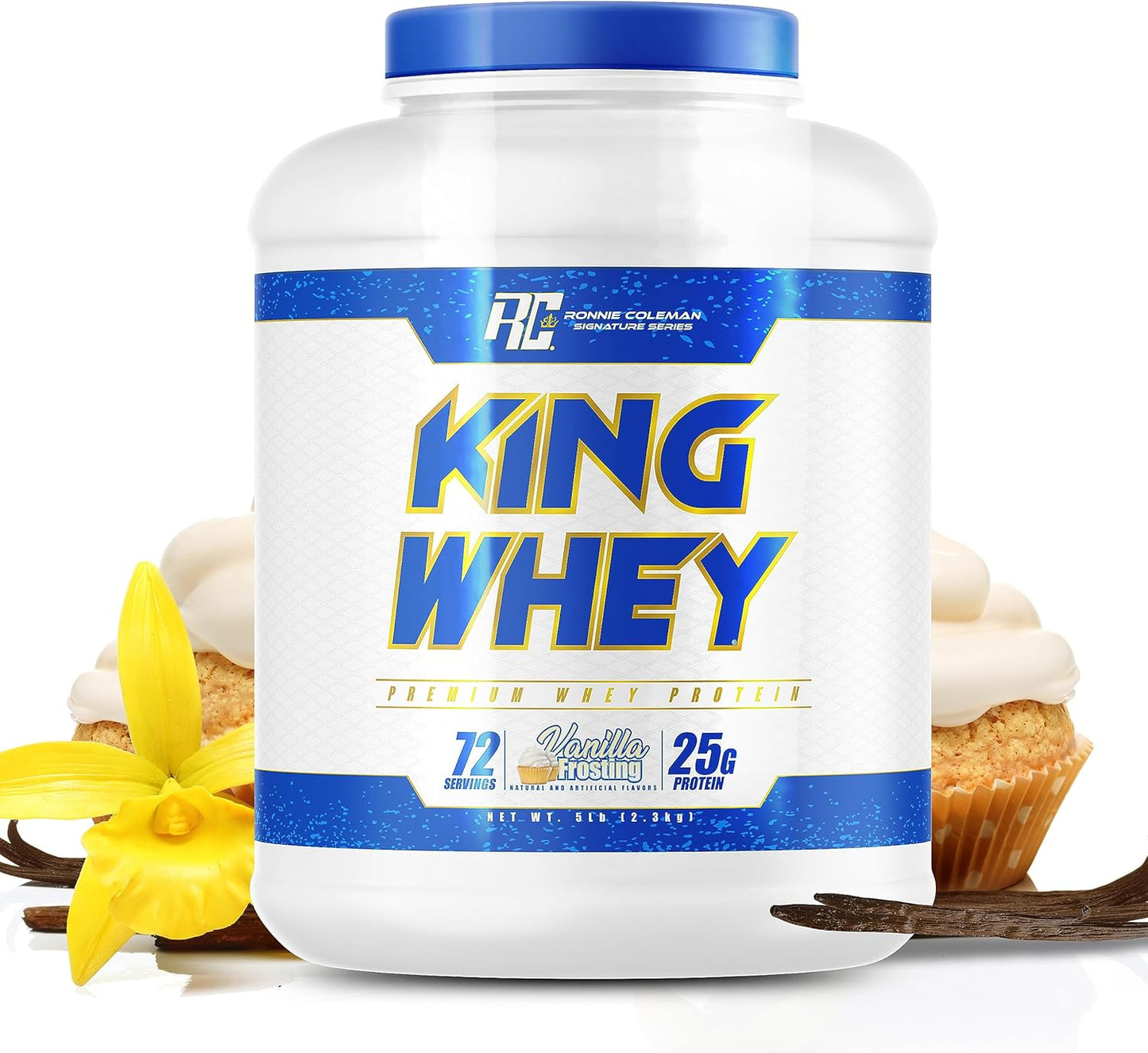 Vanilla Frosting Protein Powder for Lean Muscle Support - Ronnie Coleman Signature Series 5 lbs