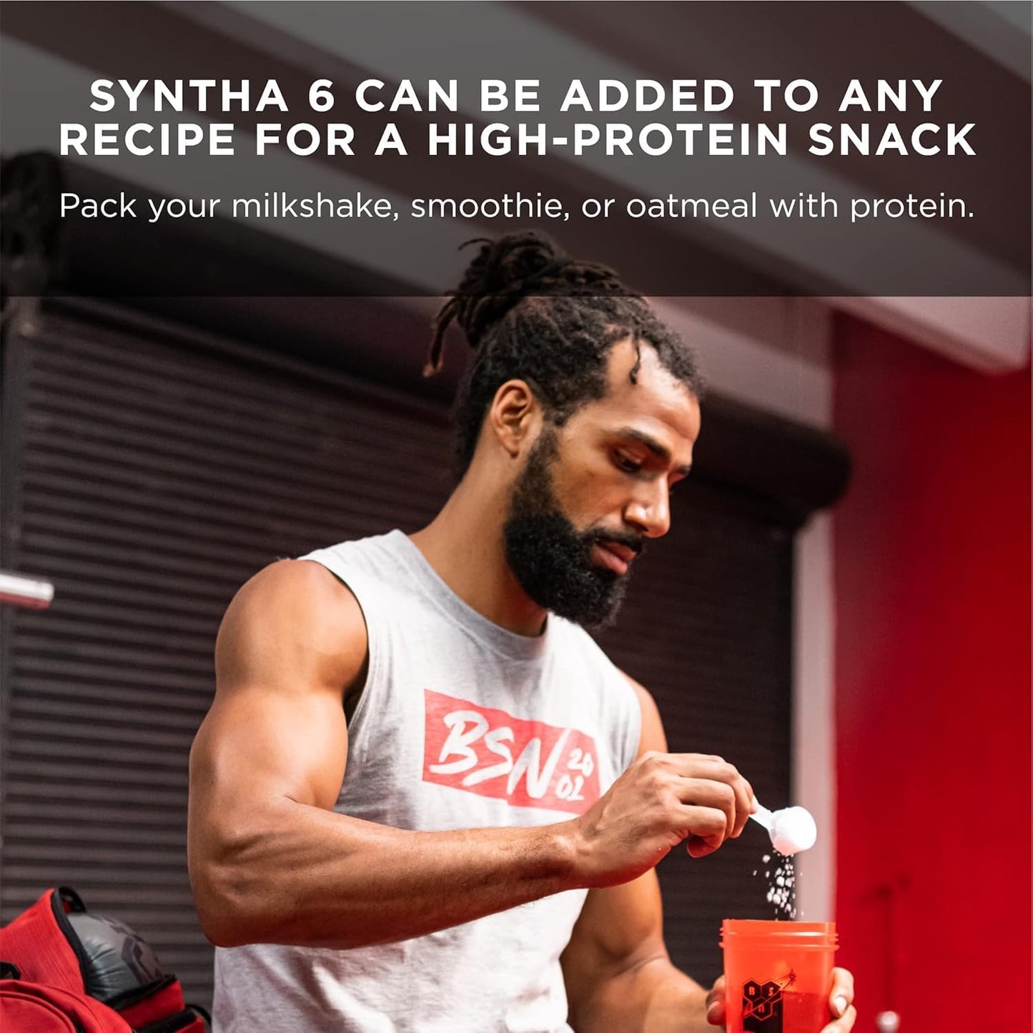Vanilla Ice Cream Flavored BSN SYNTHA-6 Protein Powder - 3 lbs. Jar