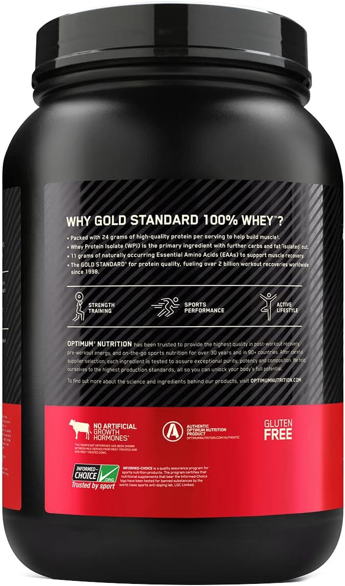 Vanilla Ice Cream Whey Protein Powder - 100% Whey Isolates, 2lb