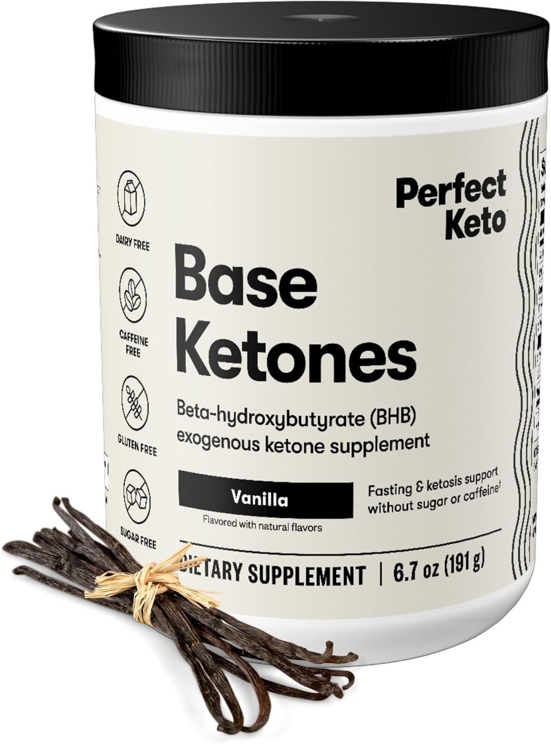 Vanilla Keto Exogenous Ketones Powder with BHB Salts, Electrolytes, and Energy Support for Ketosis & Workouts
