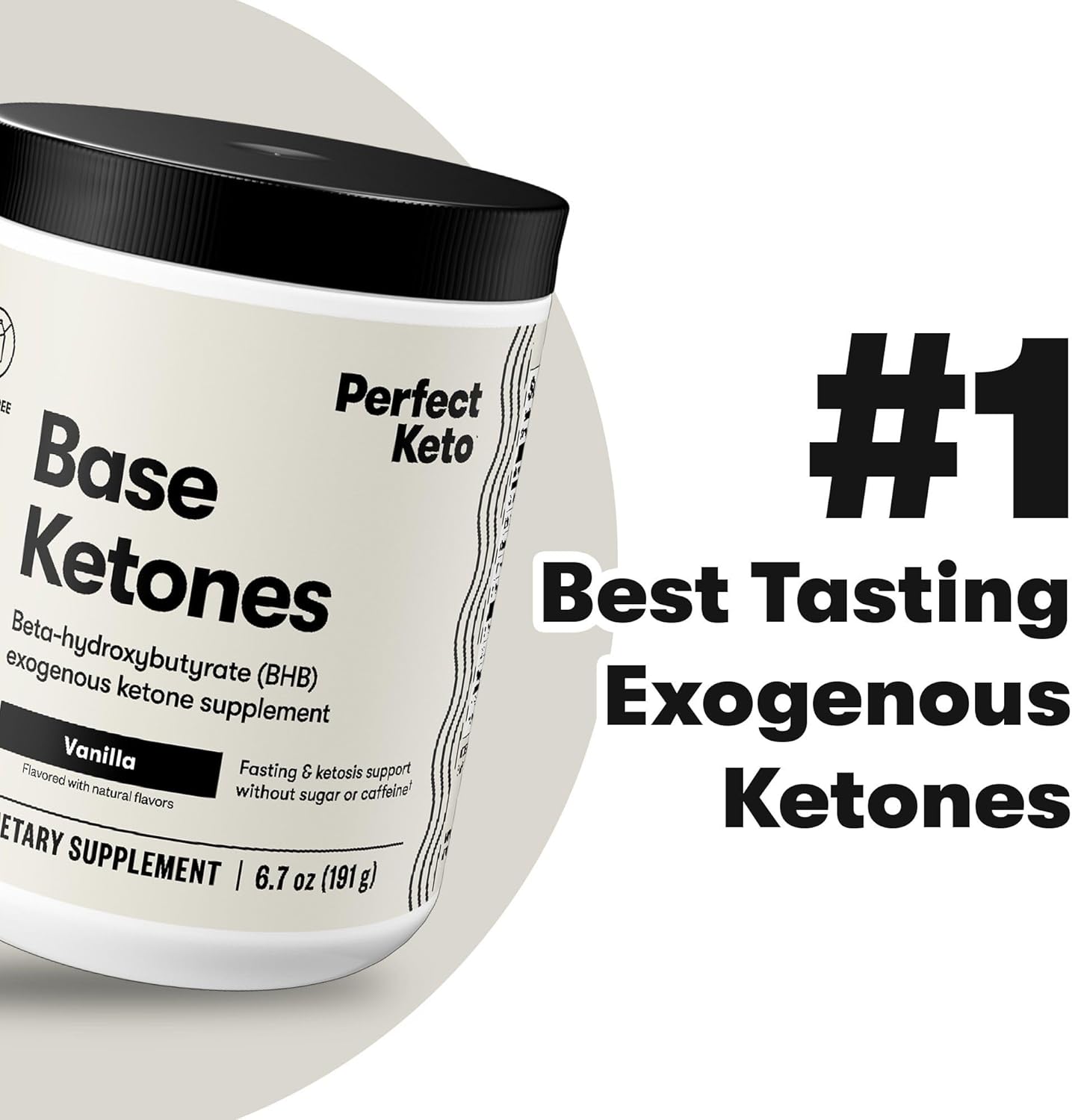 Vanilla Keto Exogenous Ketones Powder with BHB Salts, Electrolytes, and Energy Support for Ketosis & Workouts