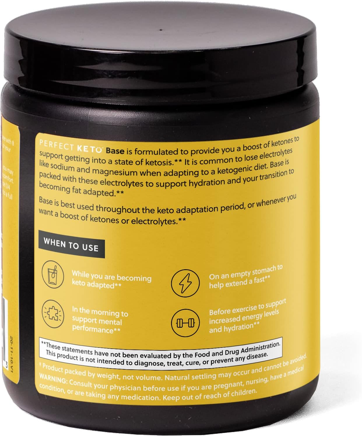 Vanilla Keto Exogenous Ketones Powder with BHB Salts, Electrolytes, and Energy Support for Ketosis & Workouts
