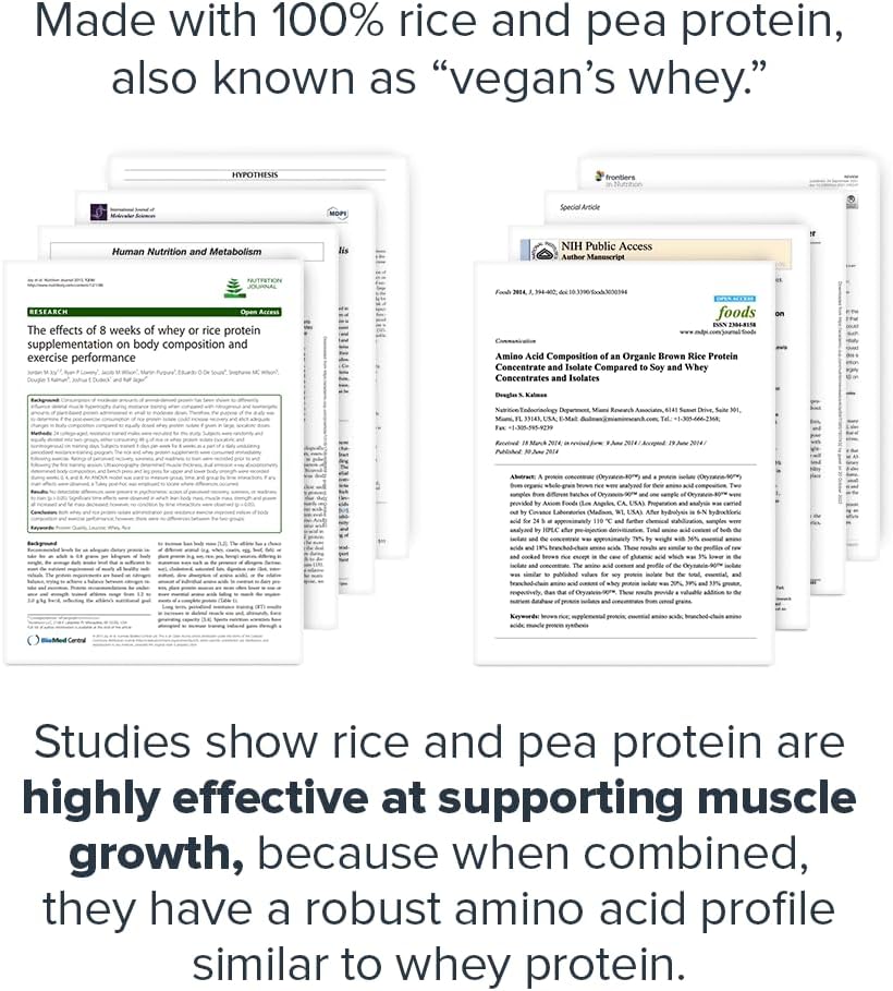 Vanilla LEGION Plant+ Vegan Protein Powder - Rice & Pea Blend, Gluten-Free, Non-GMO, 20 Servings