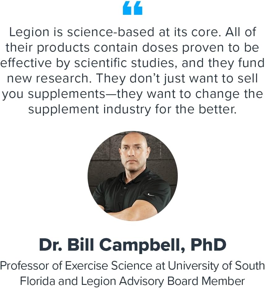 Vanilla LEGION Plant+ Vegan Protein Powder - Rice & Pea Blend, Gluten-Free, Non-GMO, 20 Servings