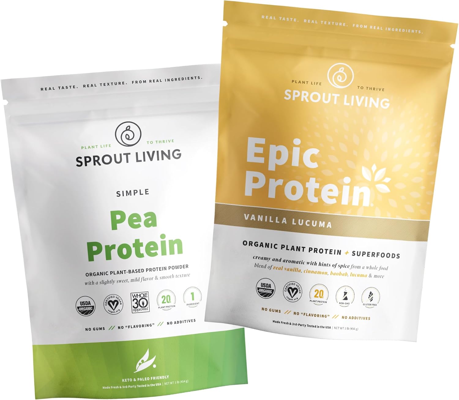 Vanilla Lucuma Pea Protein Blend by Sprout Living - 1 lb