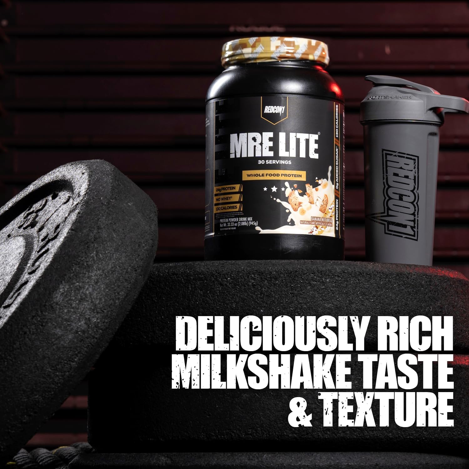 Vanilla Milkshake MRE Lite Protein Powder - Low Carb, Whey Free Meal Replacement with Animal Protein Blends, Easy to Digest - 30 Servings