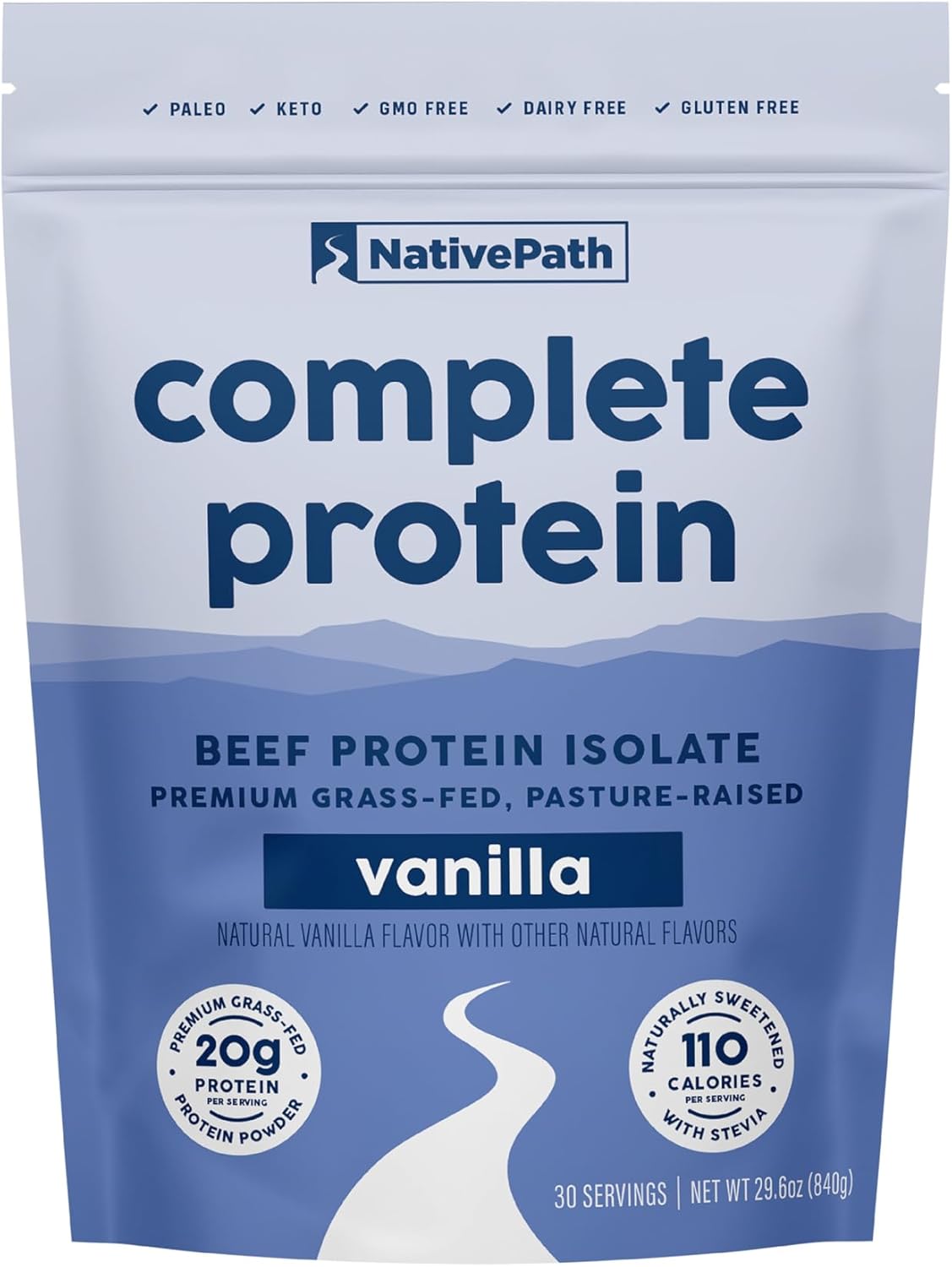 Vanilla NativePath Complete Protein Powder - 30 Servings