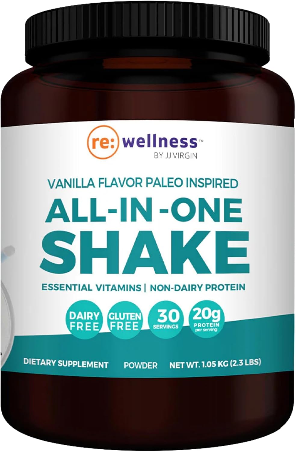 Vanilla Paleo All-in-One Shake with 20G Beef Protein | Gluten-Free & Dairy-Free | Includes Vitamins, Minerals, Amino Acids | 30 Servings