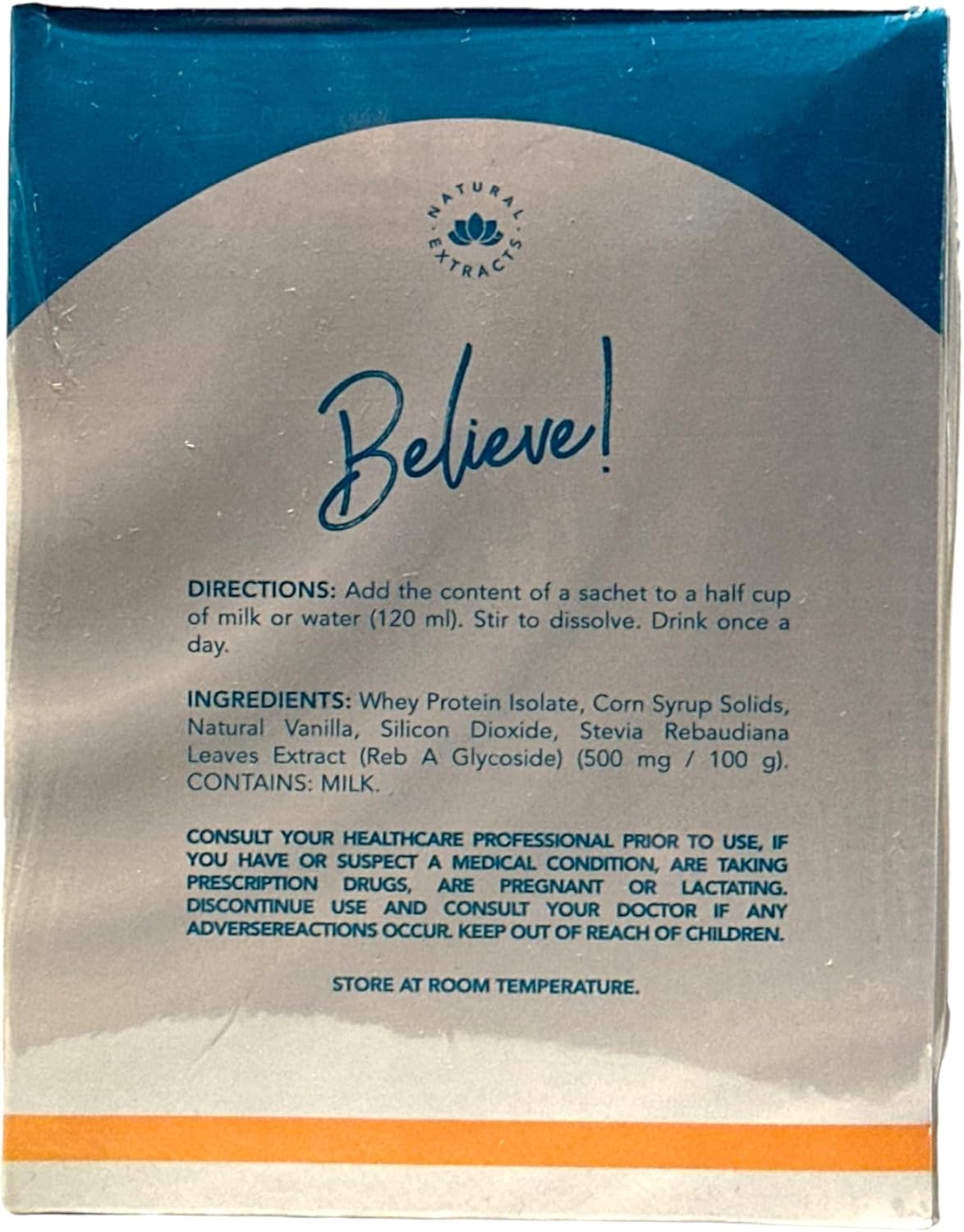 Vanilla Shelo Nabel Glutashel Antioxidant Powdered Premix - 15 Sachets - 0.45 oz White - Natural Flavor