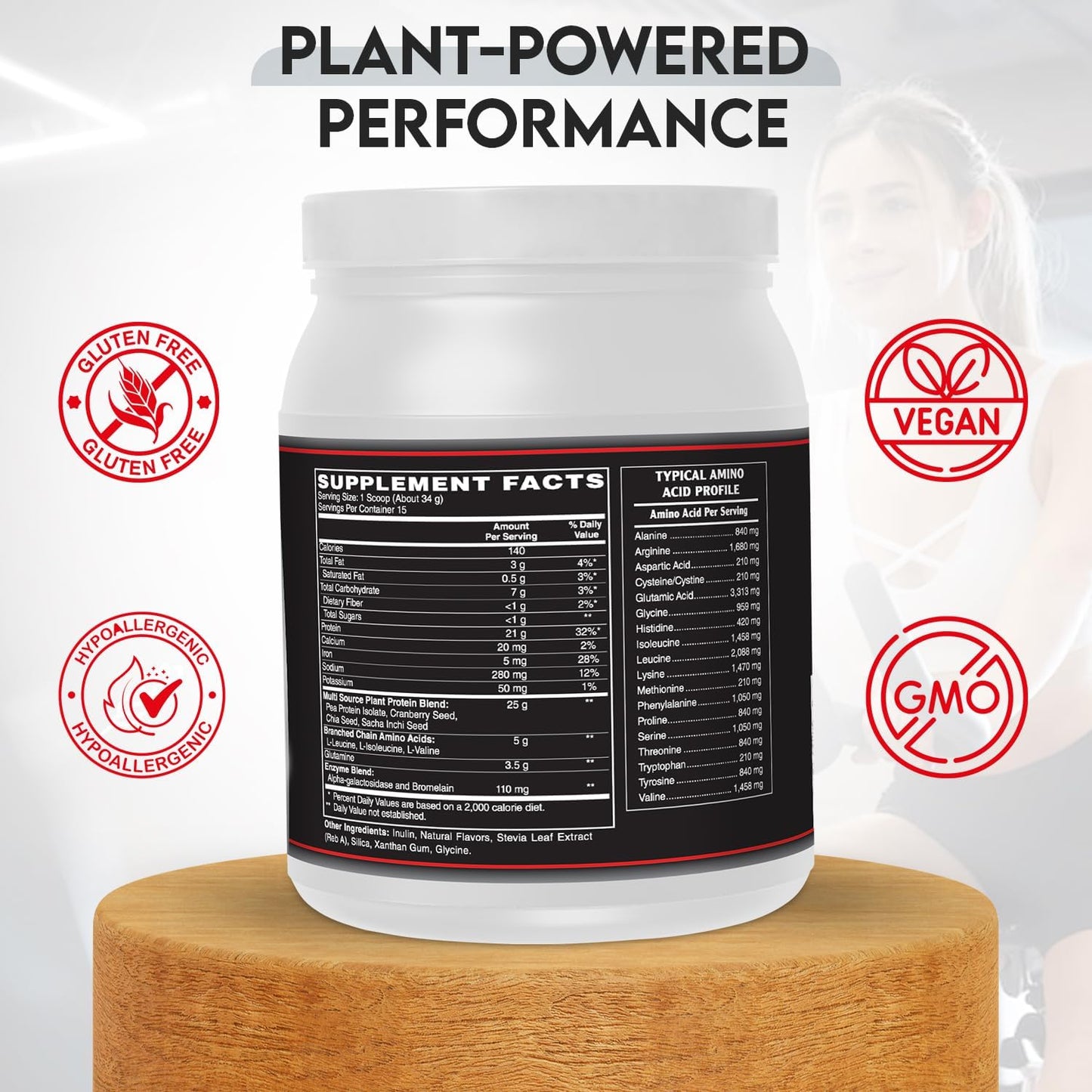 Vanilla Vegan Plant Protein by DCA Nutrition - Donovan and Cecilia Approved