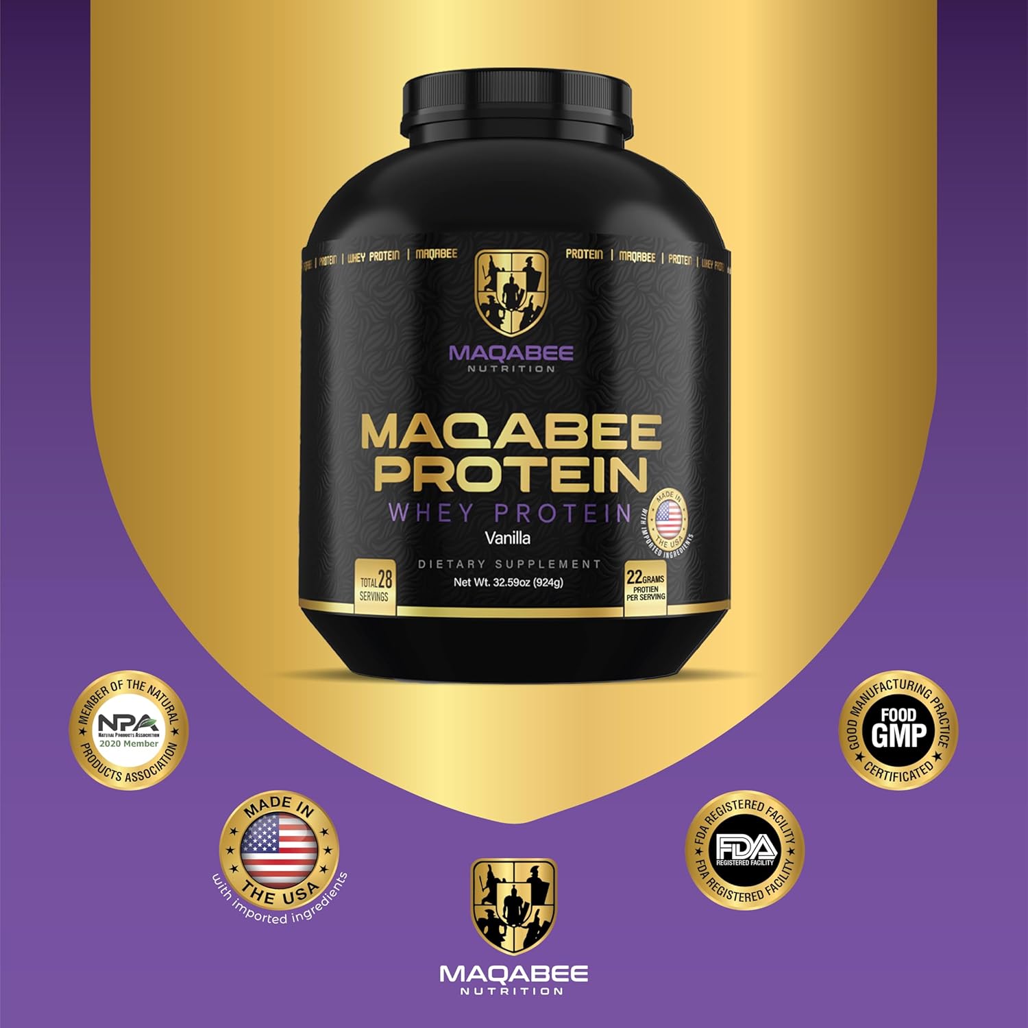 Vanilla Whey Protein Blend by MAQABEE NUTRITION - High-Quality Protein Supplement