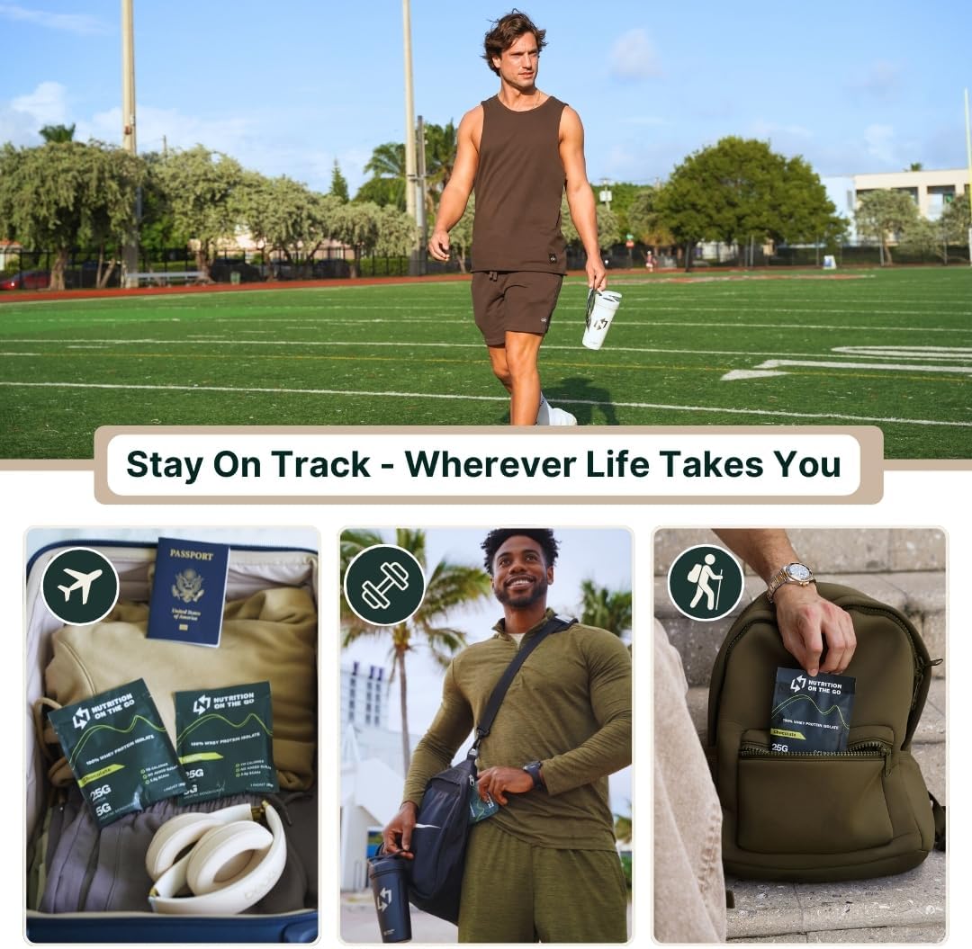 Vanilla Whey Protein Powder with Creatine - 25g Protein, 5g Creatine - Single-Serve Travel Packets - Gluten-Free, No Sugar Added (30-Pack)