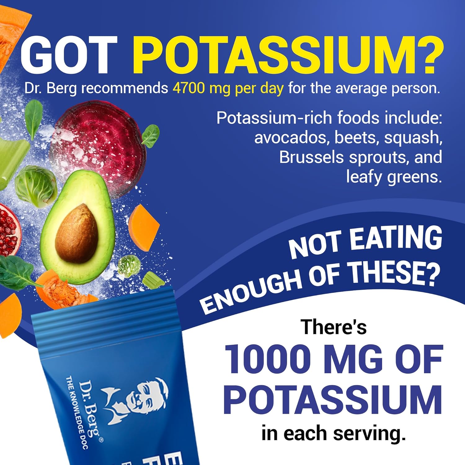Variety Pack of Dr. Berg Sugar-Free Electrolyte Powder Packets - 28 Total Hydration Packets with 7 Delicious Flavors - Keto-Friendly Electrolytes Powder Mix