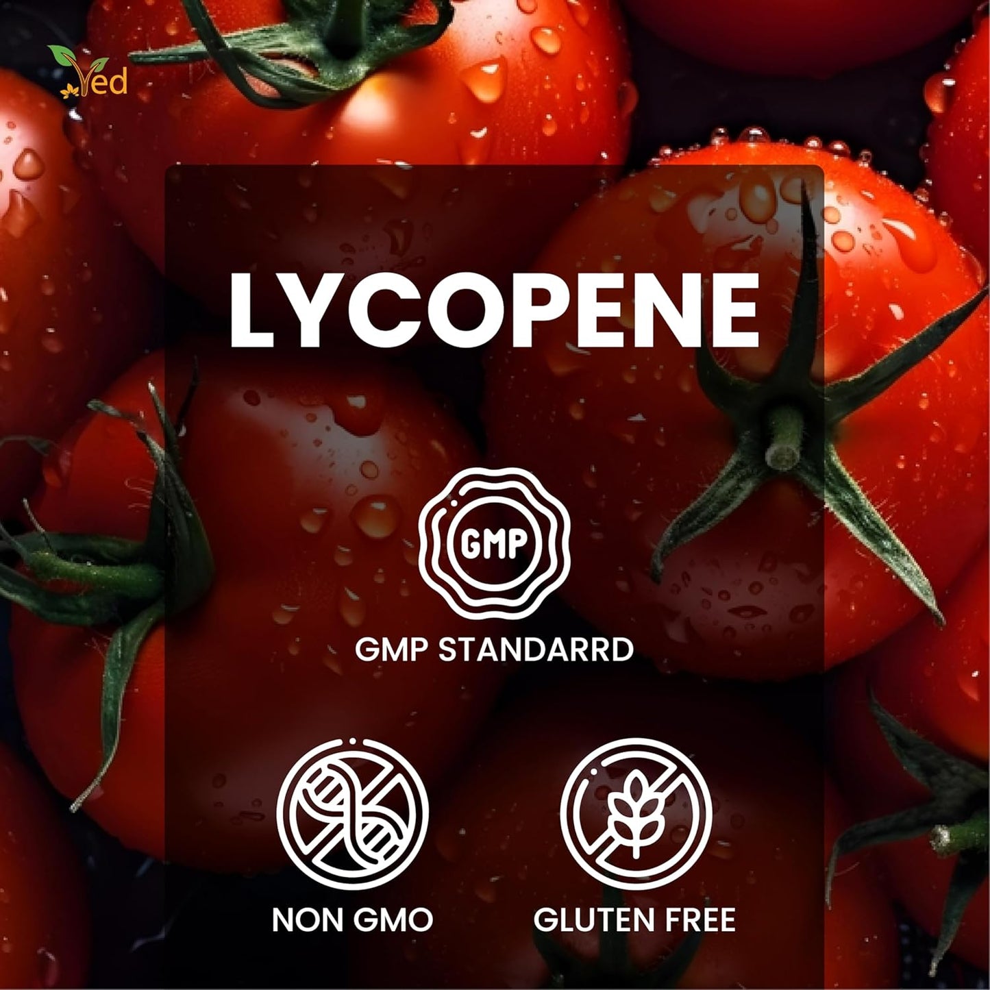 Ved Lycopene Softgel Supplement 500mg x 90, 12 Months Supply, Non-GMO, Energy Balance Support (Pack of 4)