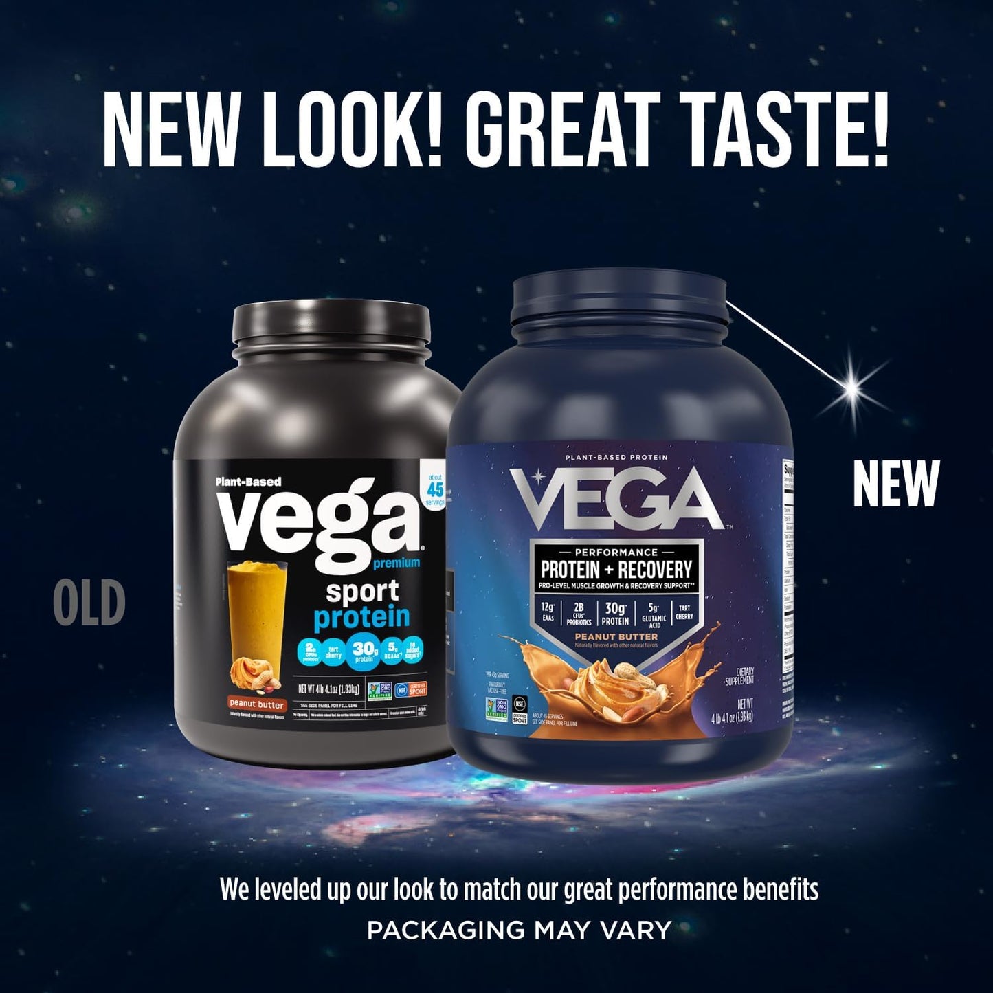 Vega Sport Premium Chocolate Vegan Protein Powder - 30g Plant Based Protein, 5g BCAAs, Dairy and Gluten Free - 4lbs 5.9oz (45 Servings)