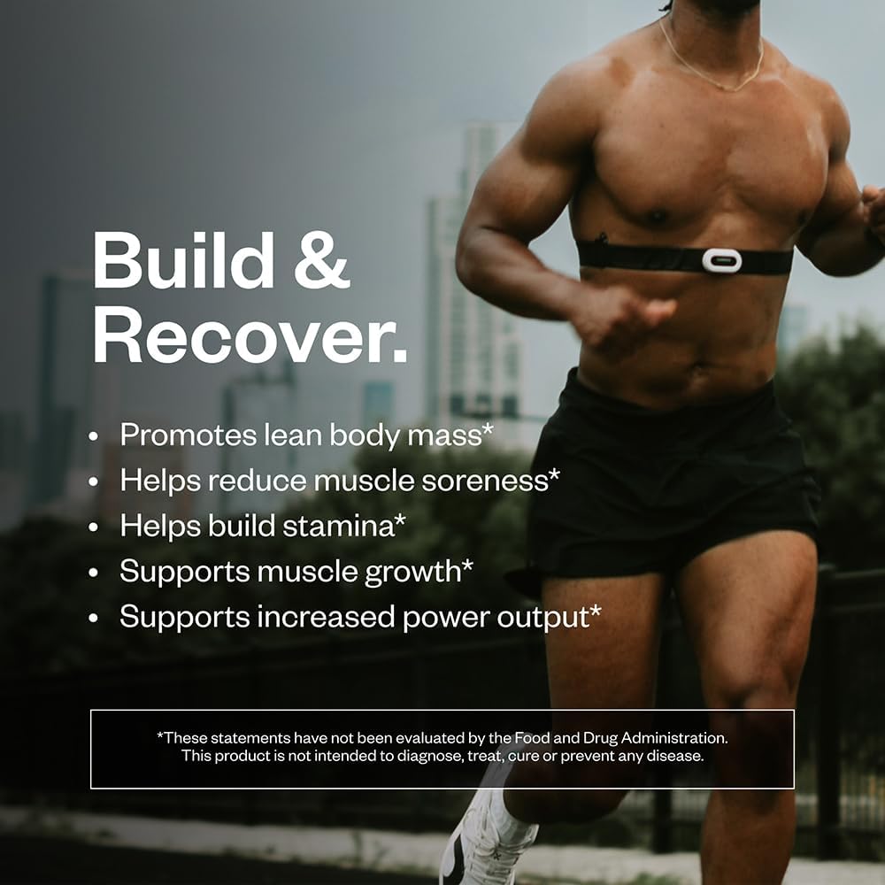 Vegan Acai Protein Powder with Creatine Monohydrate & Digestive Enzymes - Build & Recover, 21 Servings