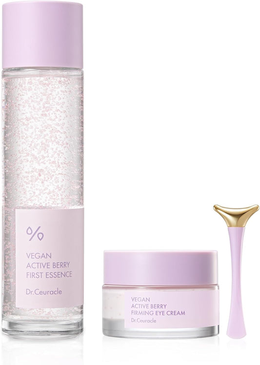 Vegan Active Berry First Essence & Firming Eye Cream Bundle by Leegeehaam Dr.Ceuracle