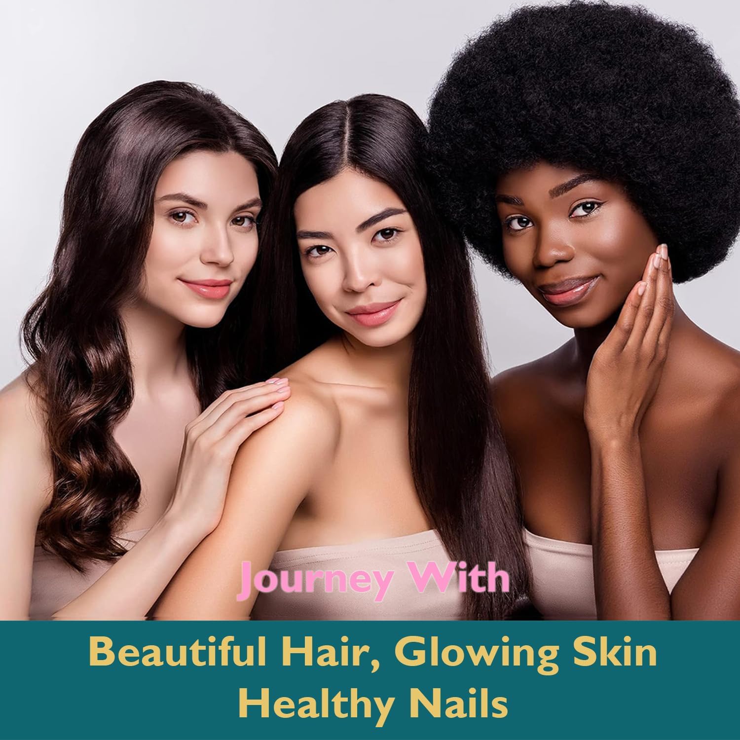 Vegan Biotin Gummies for Healthy Hair, Skin & Nails - Hair Growth Support - 30 Day Supply