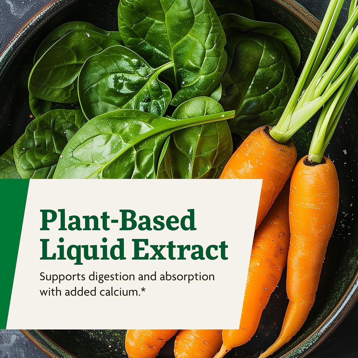 Vegan Calcium Gluconate & Lactate Liquid Supplement for Strong Bones & Teeth - Non-GMO - 8.5 fl oz