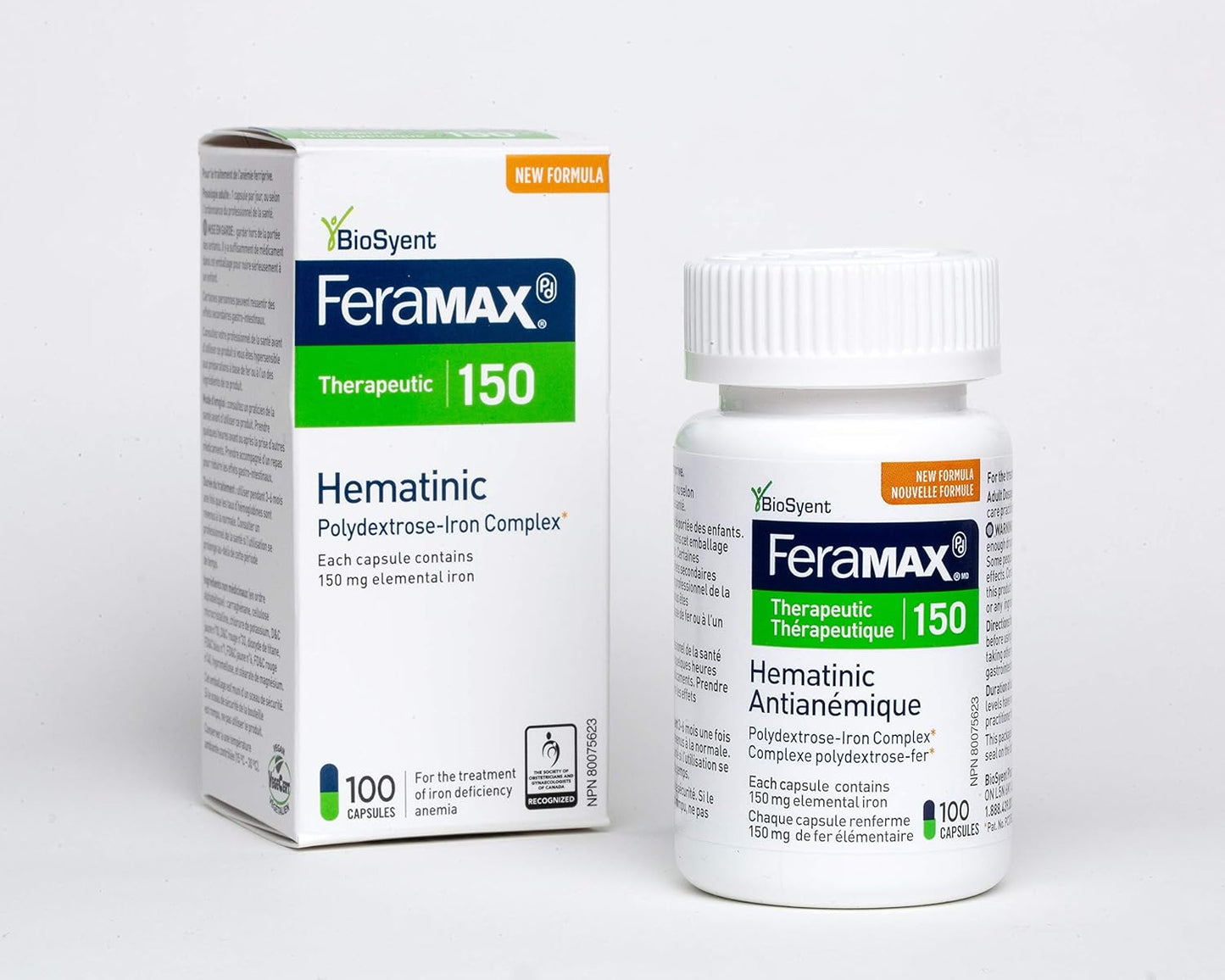 Vegan Certified FeraMAX PD 150 Capsules - Pack of 100