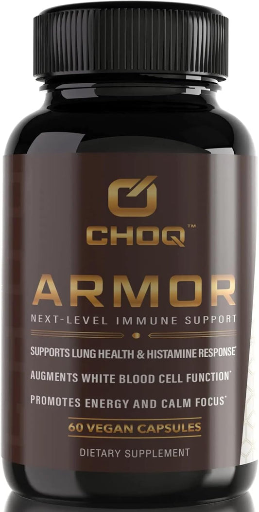 Vegan CHOQ Armor Capsules with Quercetin Phytosome for Immune Defense & Healthy Histamine Levels