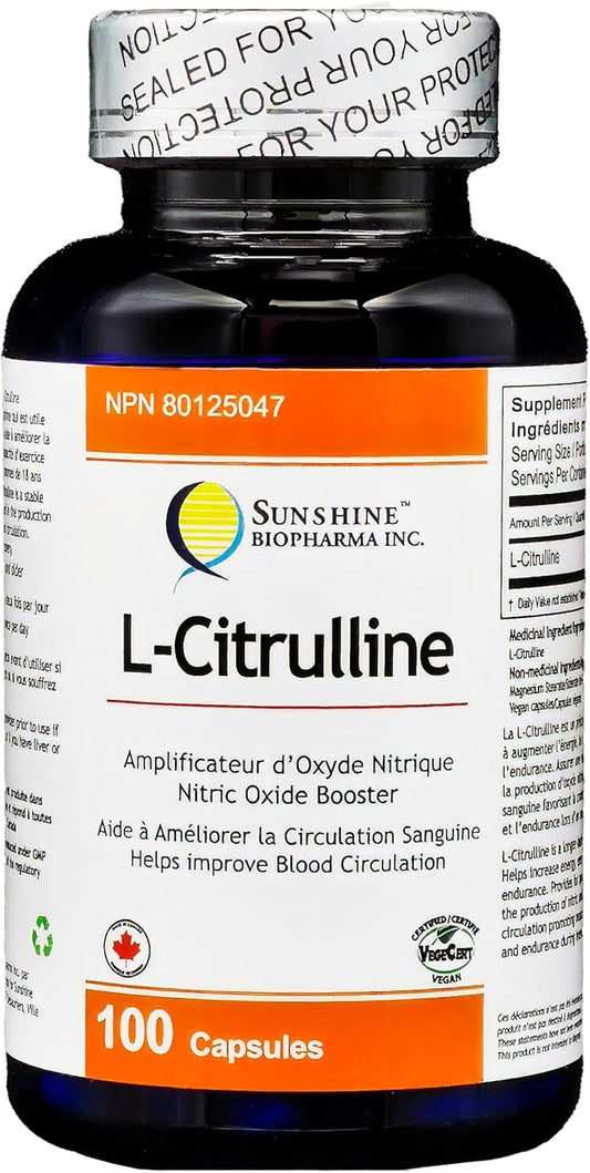 Vegan Citrulline Workout Supplement Capsules - Boost Exercise Performance with Increased Muscle Blood Flow