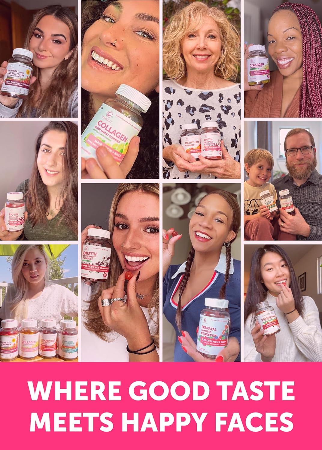 Vegan Collagen and Elderberry Gummies Bundle - Anti Aging & Immune Support for Adults & Kids - Non-GMO, Gelatin-Free, All Natural