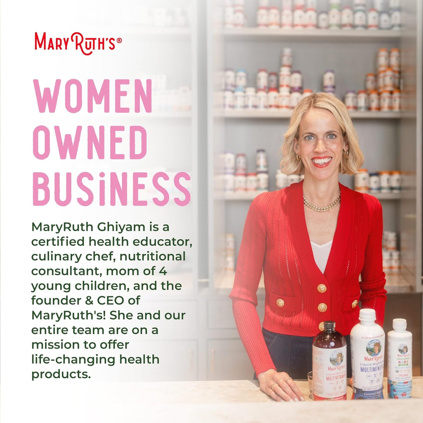 Vegan Collagen Boosting Gummies for Hair & Skin - MaryRuth Organics Supplement with Lysine, Vitamin C, Amla, Non-GMO - 90 Servings