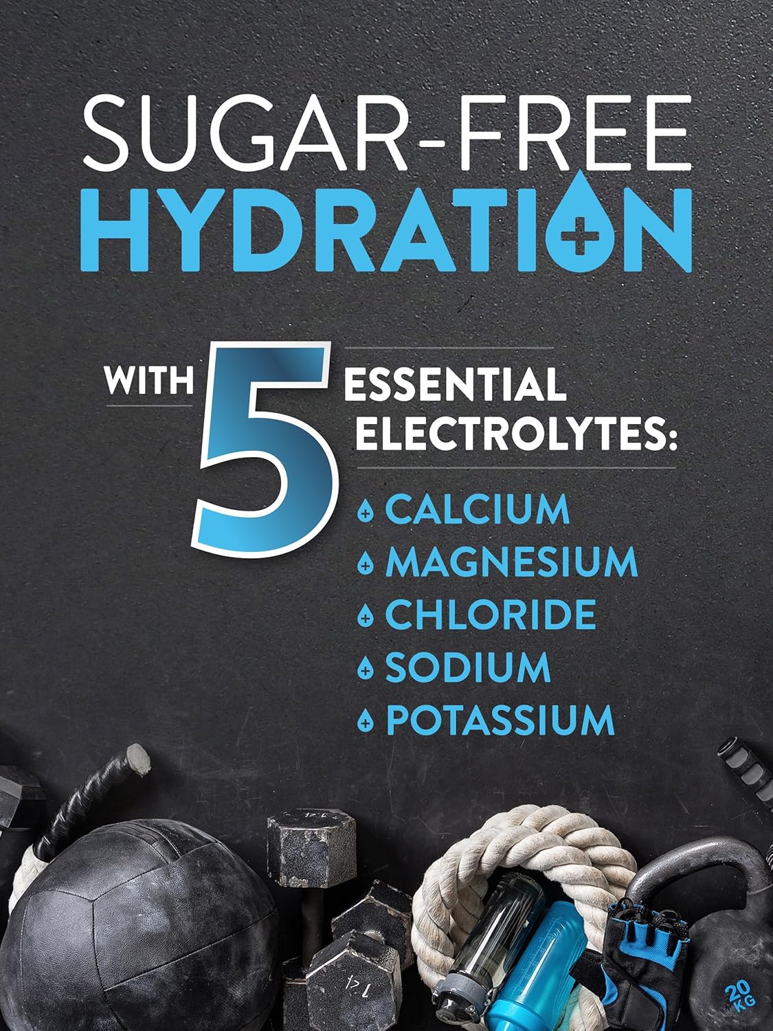 Vegan Electrolyte Tablets - 90 Count Hydration Supplement with Minerals, No Sugar, Non-GMO & Gluten Free