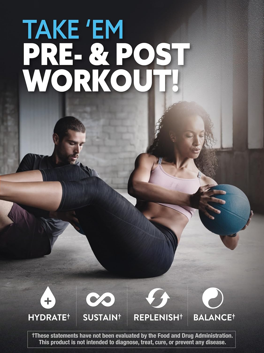 Vegan Electrolyte Tablets - 90 Count Hydration Supplement with Minerals, No Sugar, Non-GMO & Gluten Free