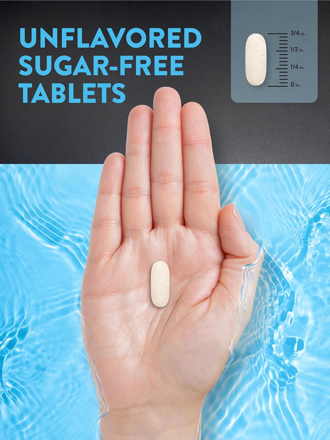 Vegan Electrolyte Tablets - 90 Count Hydration Supplement with Minerals, No Sugar, Non-GMO & Gluten Free