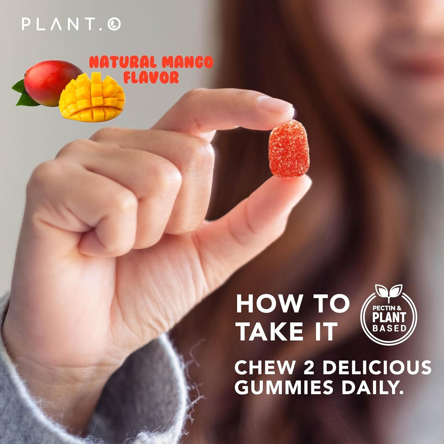 Vegan Eye Care Gummies with Lutein & Zeaxanthin for Vision Clarity & Blue Light Support