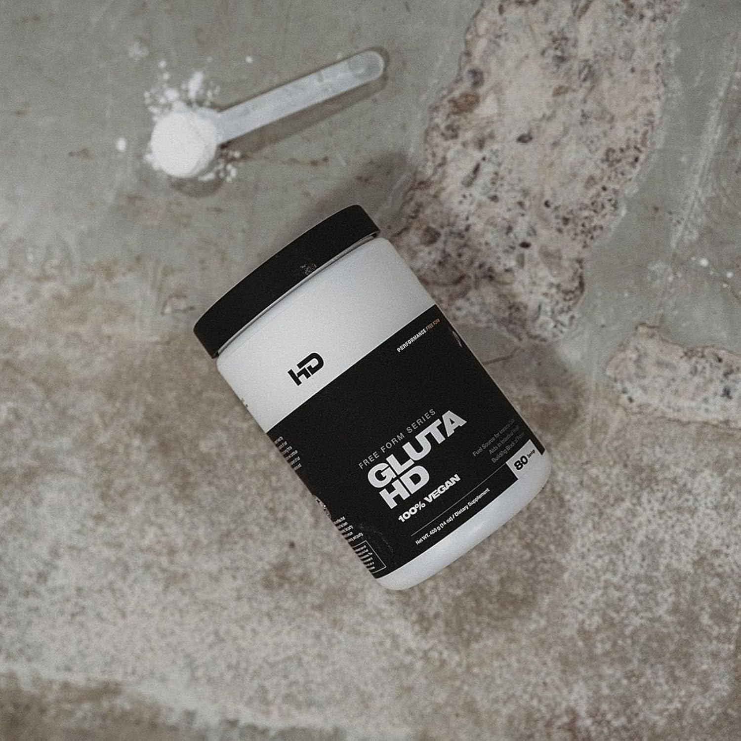 Vegan & Fermented L-Glutamine Supplement for Immune & Muscle Health | HD MUSCLE GlutaHD | 80 Servings