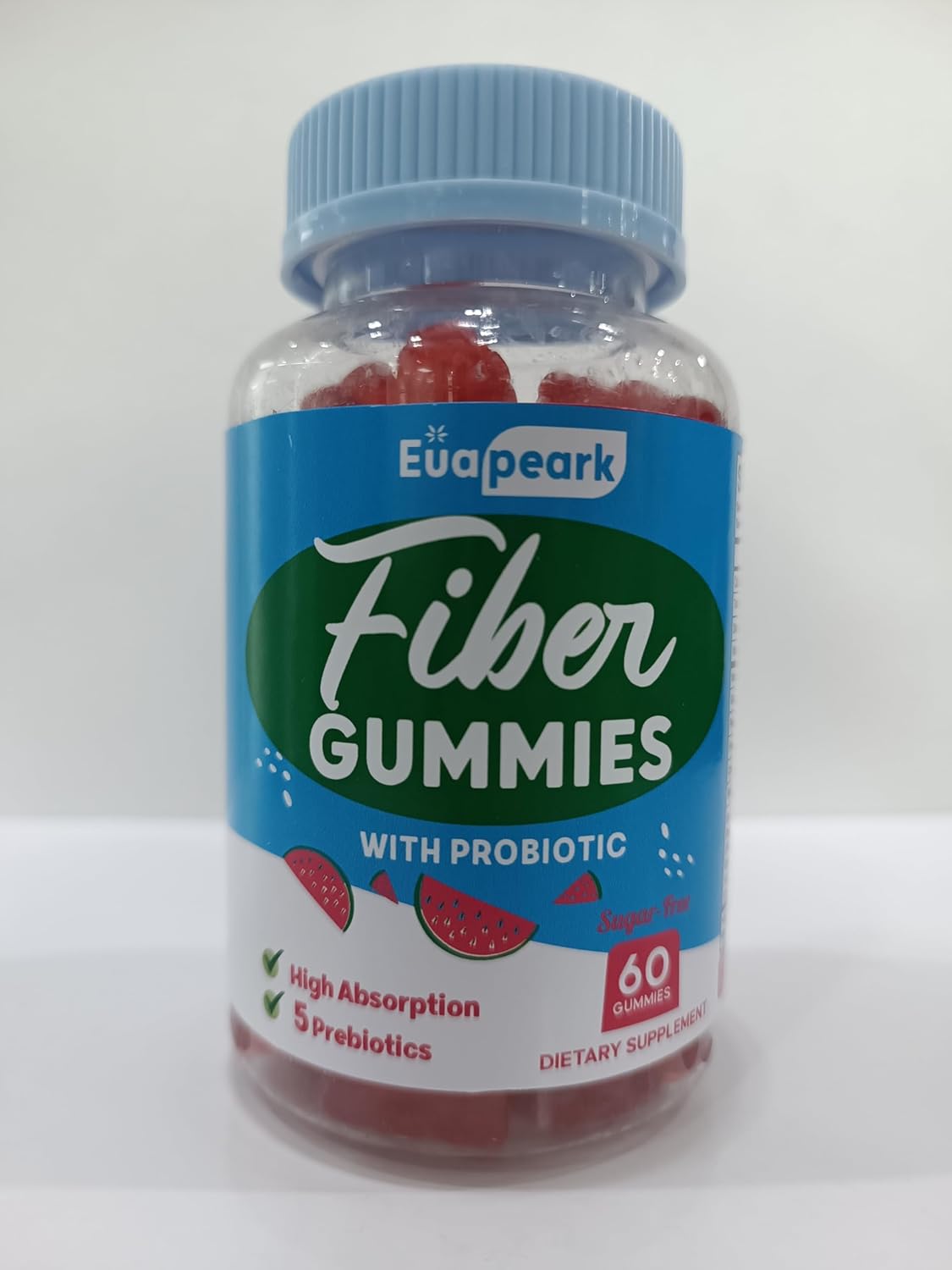 Vegan Fiber Gummies with Probiotics & Prebiotics - 2 Packs, 120 Counts - Men & Women, Regularity, Digestion & Gut Health