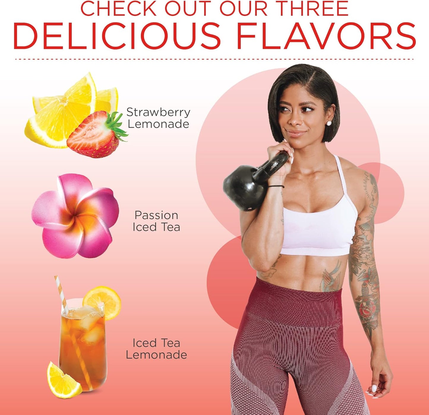 Vegan-Friendly Energy Pre-Workout Formula for Improved Performance - Strawberry Lemonade Flavor - 20 Servings