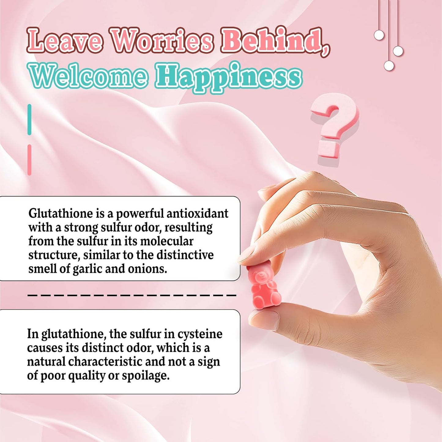 Vegan Glutathione Collagen Gummies with Vitamin C - Anti-Aging Supplement for Hair, Skin, Nails, Muscles & Joints - Strawberry Flavor, 120 Count