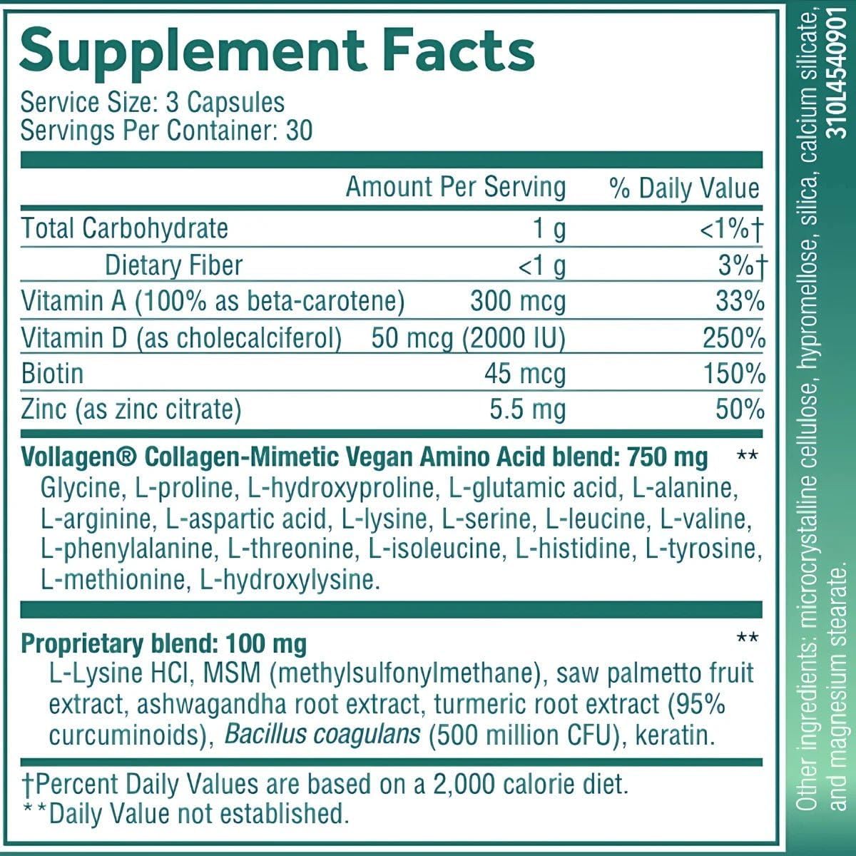Vegan Healthy Hair & Scalp Supplements by ALODIA - Packaging Variation Possible