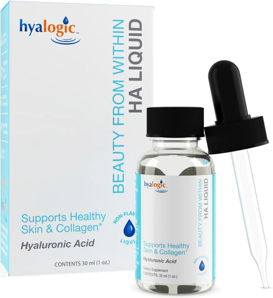 Vegan Hyaluronic Acid Liquid Supplement for Daily Skincare - Hyalogic 30ml HA Dietary Supplement
