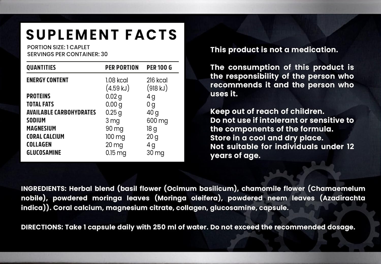 Vegan Joint Support Capsules with Magnesium-Rich Glucosamine Chondroitin Formula, Non-GMO, 30 Count