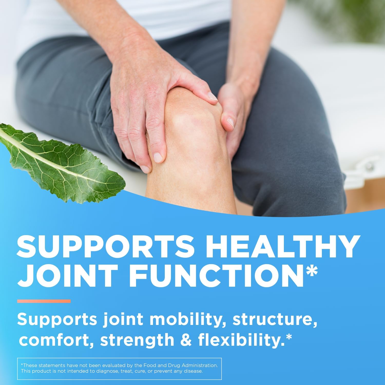 Vegan Joint Support Supplement with Glucosamine, MSM, and Hyaluronic Acid - Non-GMO & Gluten-Free - 120 Capsules