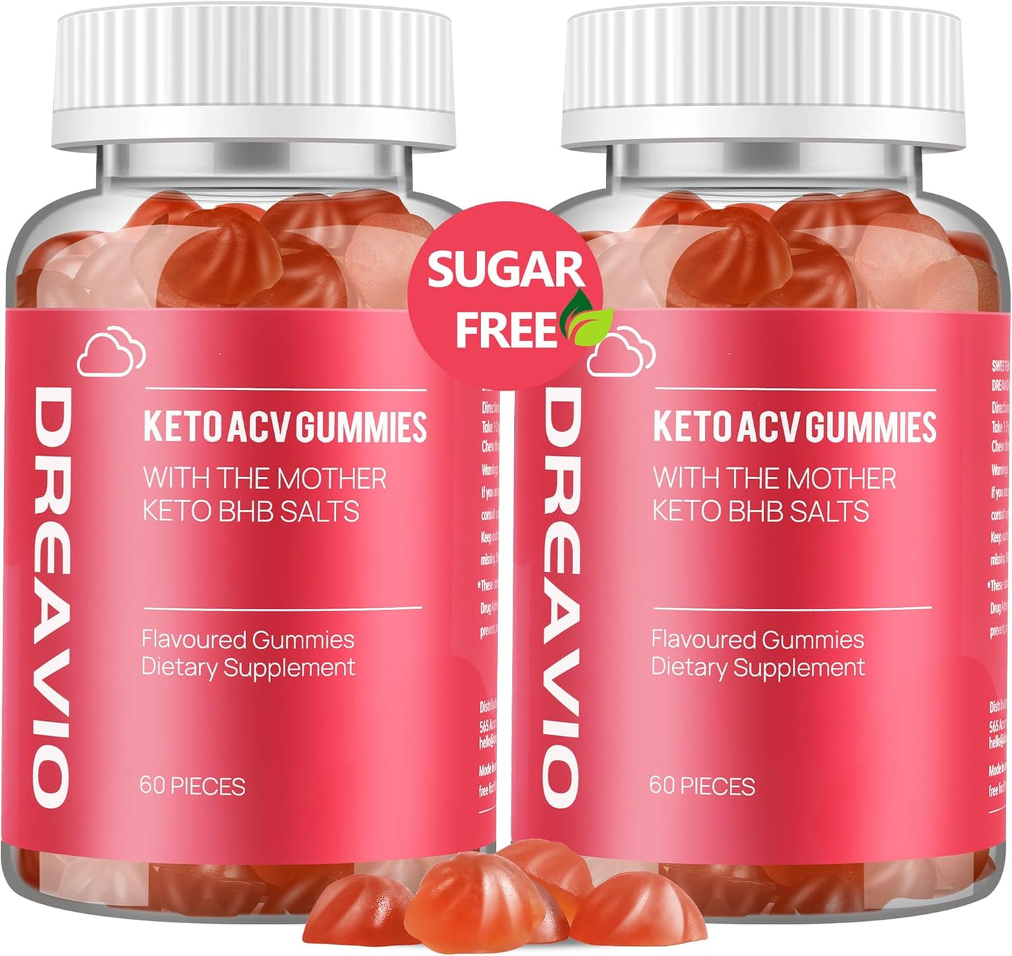 Vegan Keto Apple Cider Vinegar Gummies for Advanced Weight Loss - Sugar Free Supplement for Adults, 120 Gummies