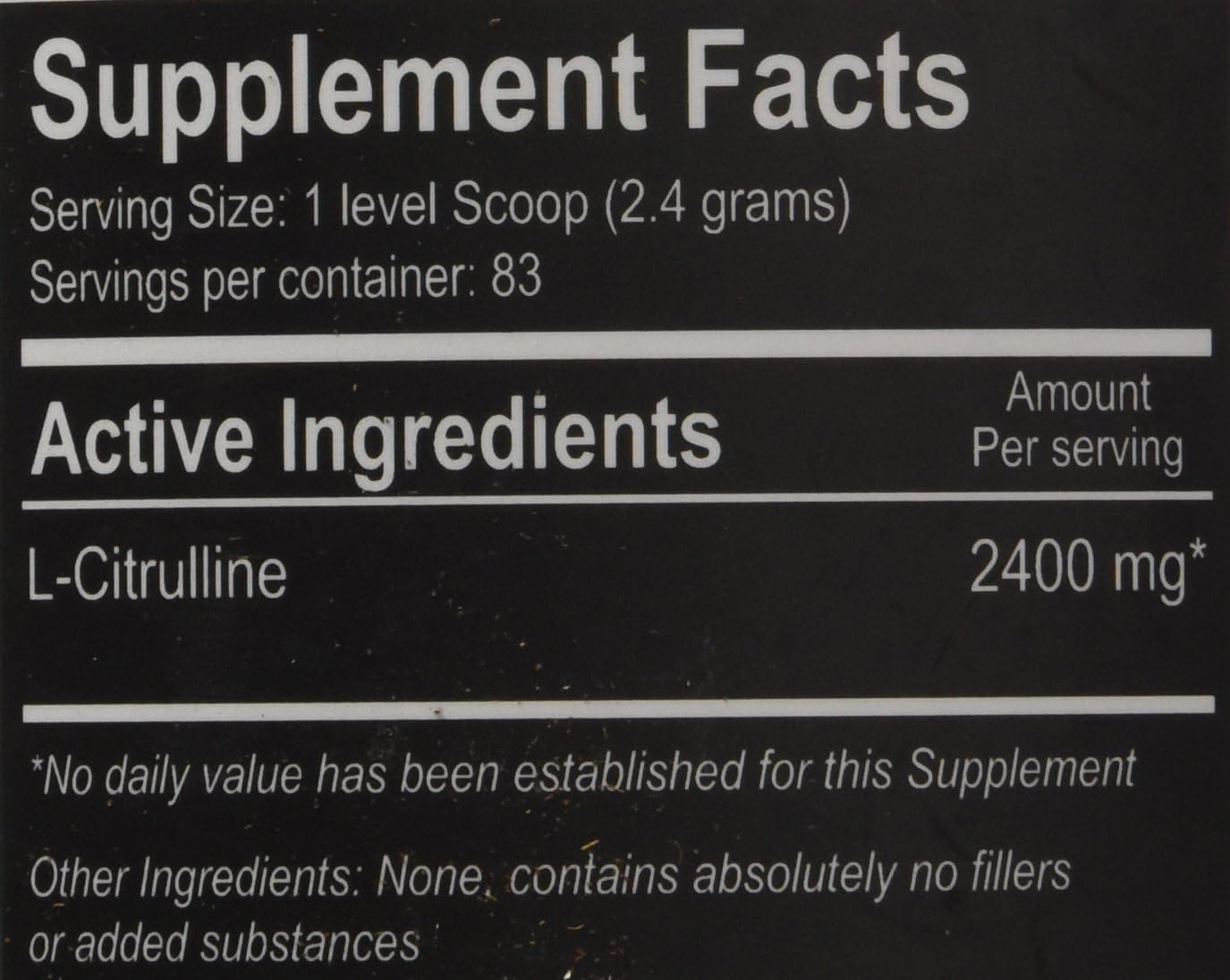 Vegan L-Citrulline Powder for Muscle Pumps and Vascularity, Nitric Oxide Booster - 200g Unflavored