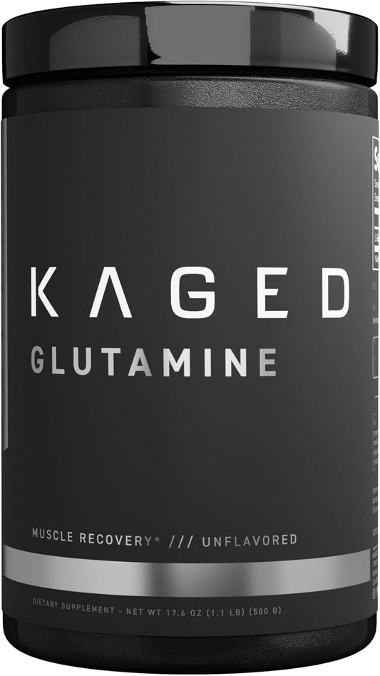 Vegan L-Glutamine Powder for Muscle Recovery, Post-Workout Support - 500g, Unflavored, Banned-Substance Free - 100 Servings
