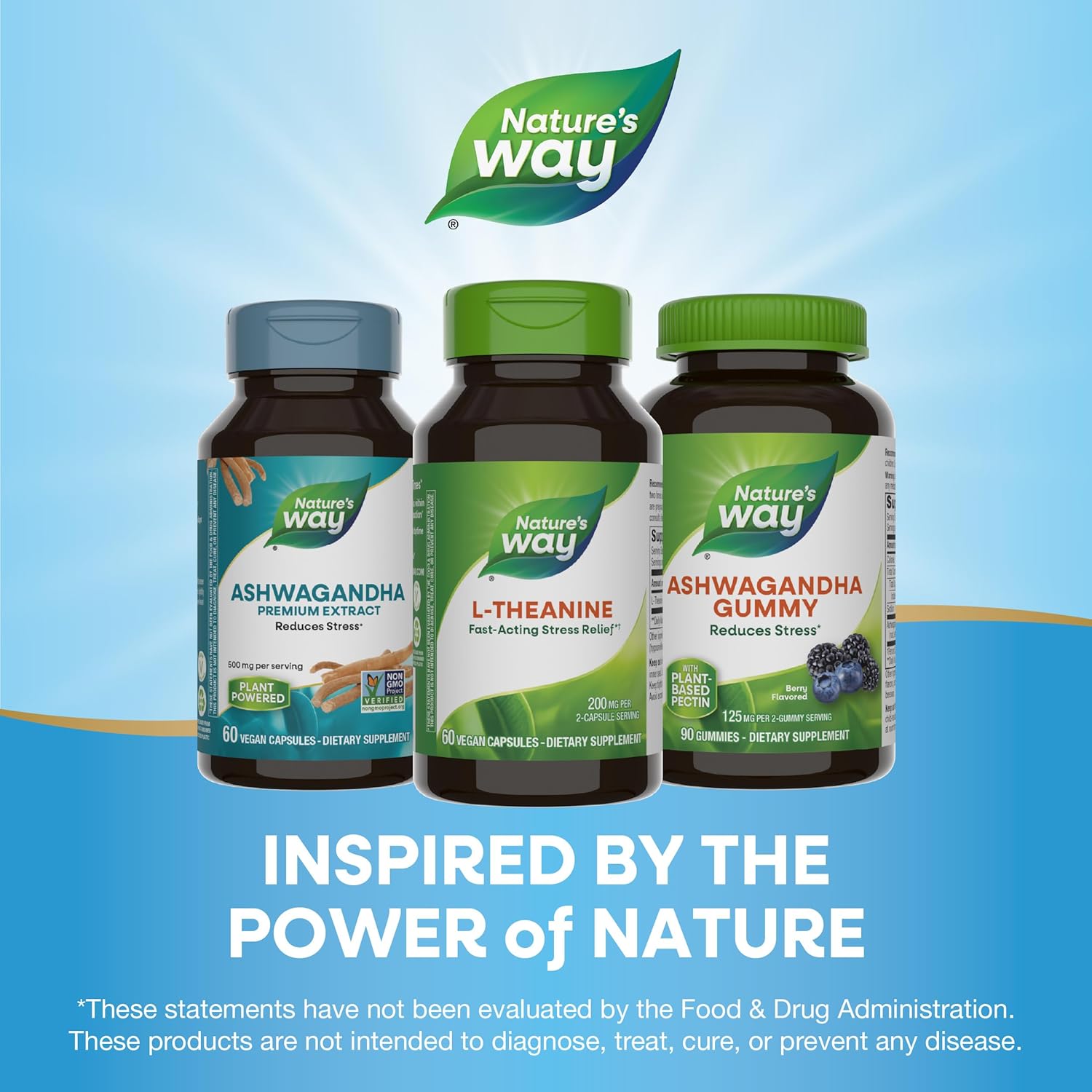 Vegan L-Theanine Capsules for Stress Support and Relaxation - 200mg, 60ct