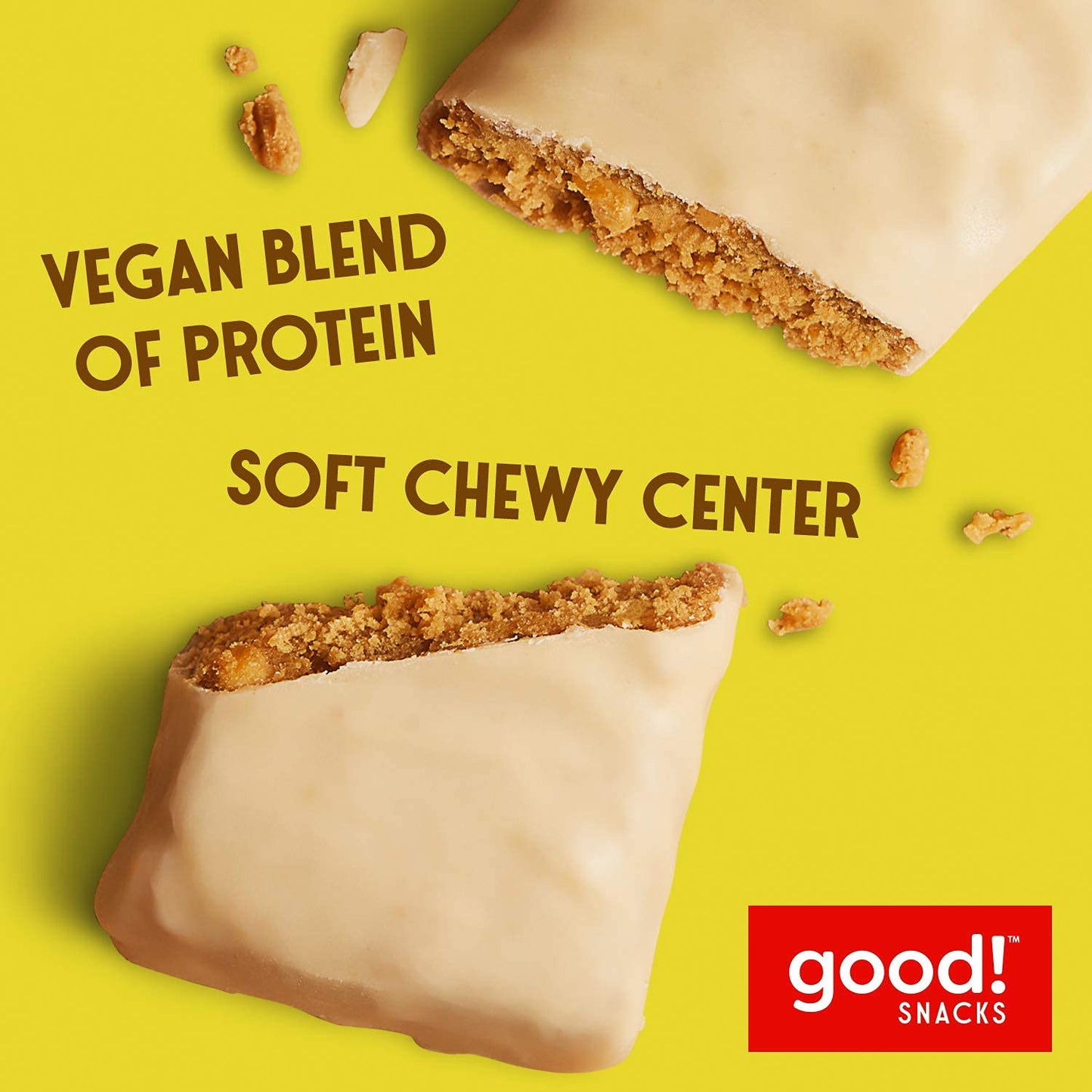 Vegan Lemon Protein Bars - Gluten-Free, Plant Based, Low Sugar, Kosher, Soy Free, Non GMO - 15g Protein (12 Bars)