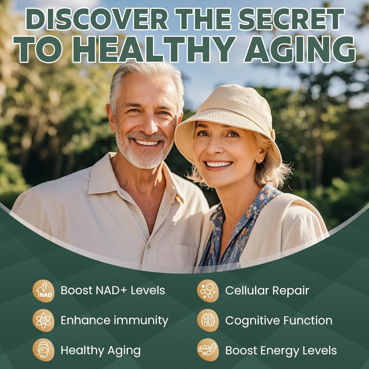 Vegan Liposomal NAD+ Supplement with Trans Resveratrol - Boost Energy & Anti-Aging - 1200mg, 100 Softgels