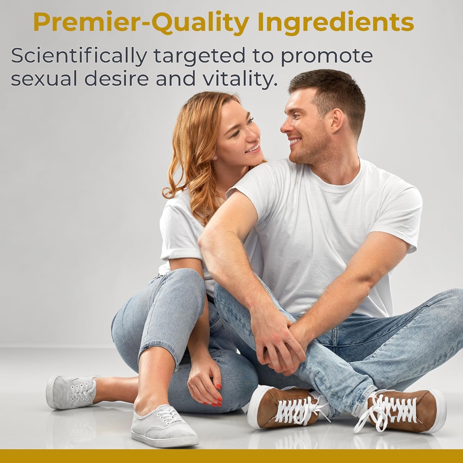 Vegan Male Andropause Support Supplement with Saw Palmetto, Maca & American Ginseng for Vitality & Desire - 90 Capsules