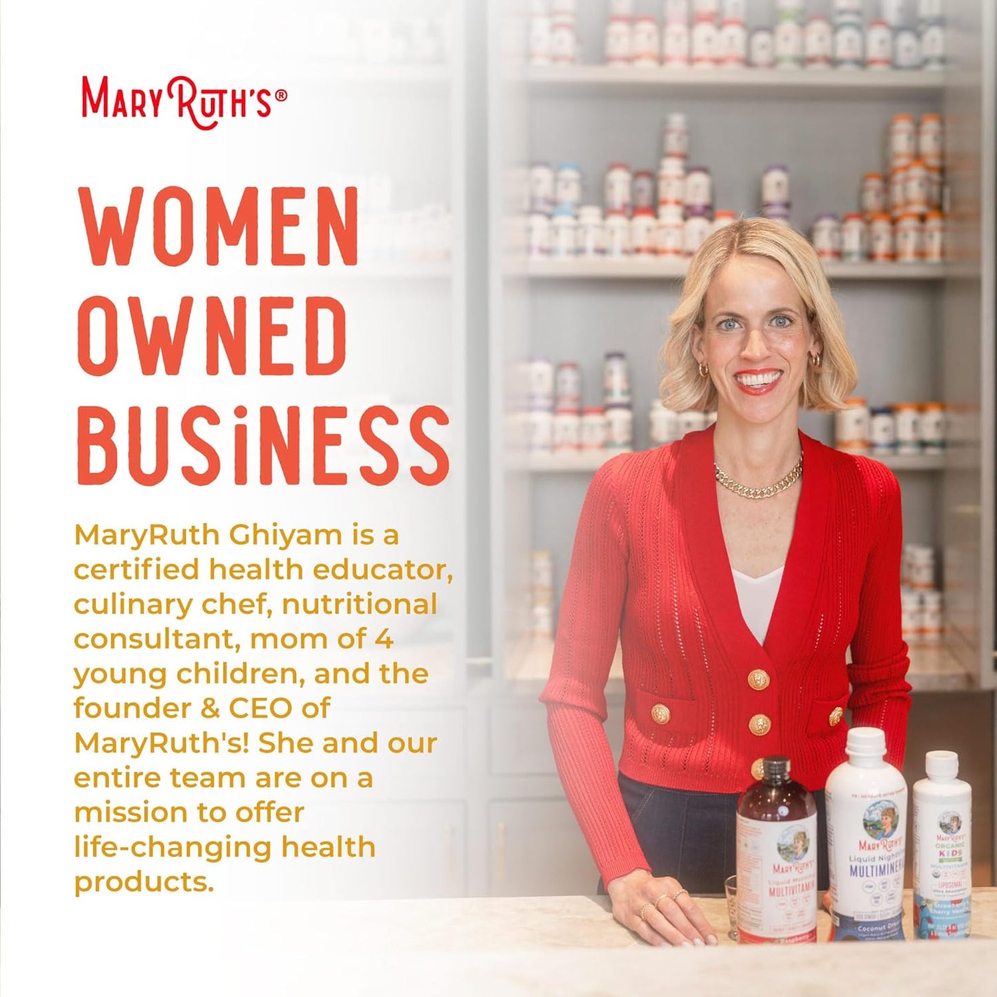 Vegan MaryRuth Organics Vitamin D3 K2 Spray for Strong Bones & Heart Health - 2 in 1 Supplement for Adults & Kids - 1 Fl Oz